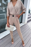 namcoverse V Neck Elastic High Waist Jumpsuits