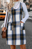 namcoverse V Neck Plaid Tank Dress