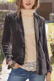 namcoverse Velvet Blazer Crop Coat