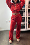 namcoverse Velvet Crop Tracksuit Set