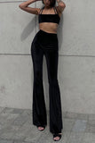 namcoverse Velvet Tie-back Vest Hoodie Three-piece Pants Suits