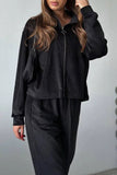 namcoverse Velvet Zip-up Crop Top Long Pants Suits