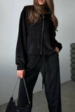 namcoverse Velvet Zip-up Crop Top Long Pants Suits