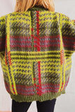 namcoverse Vintage Contrast Striped Cardigan
