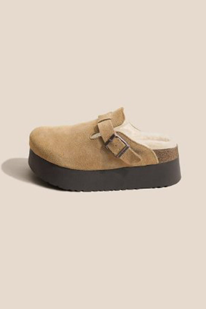 namcoverse Vintage Leather Slip-on Flats