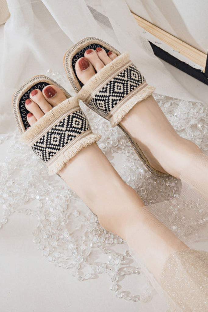 namcoverse Vintage Espadrille Flat Sandals