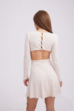 namcoverse Waisted Backless Pullover Dress