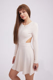 namcoverse Waisted Backless Pullover Dress