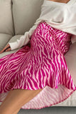 namcoverse Zebra Print Fishtail Midi Skirt