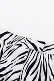 namcoverse Zebra Print Short Sleeve Shirt Long Pant Suits