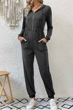 namcoverse Zipper-Front High Waist Hoodie Jumpsuits