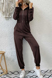 namcoverse Zipper-Front High Waist Hoodie Jumpsuits