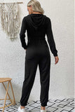 namcoverse Zipper-Front High Waist Hoodie Jumpsuits