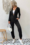 namcoverse Zipper-Front High Waist Hoodie Jumpsuits