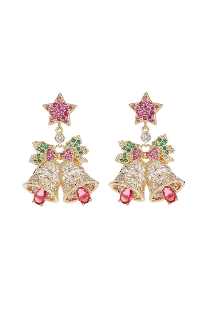 namcoverse Zircon Pentagram Bell Earrings