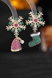 namcoverse Zircon Snowflake Hat Boots Earrings