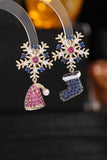 namcoverse Zircon Snowflake Hat Boots Earrings