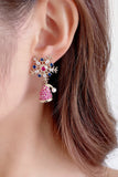 namcoverse Zircon Snowflake Hat Boots Earrings