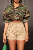 namcoverse Camouflage Cozy Cropped Jacket