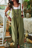 namcoverse Wide Leg Pocket Sleeveless Jumpsuit