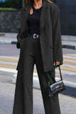 namcoverse Solid Long Sleeve Long Pants Two-Piece Suit