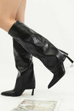 namcoverse Pointed Toe Knee-High Trouser Boots