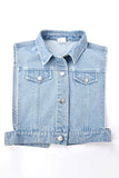 namcoverse Denim Boyish Single Breasted Coat