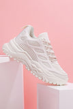 namcoverse Solid Mesh Lace Up Sneakers