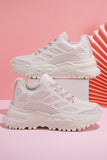 namcoverse Solid Mesh Lace Up Sneakers