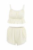 namcoverse Lace Cami Top Shorts Loungewear Set