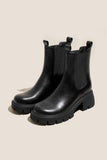 namcoverse Solid Color Platform Chelsea Ankle Boots