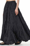 namcoverse Solid Color Pleated Midi Skirt