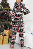 namcoverse Christmas Printed Hooded Loungewear Jumpsuit