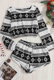 namcoverse Christmas Long Sleeve Shorts Pajamas Set