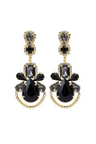 namcoverse Rhinestone Hollow Drop Earrings