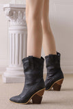 namcoverse Pointed Toe Western Mid-Calf Boots