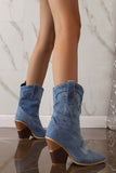 namcoverse Pointed Toe Western Mid-Calf Boots