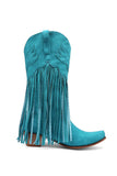 namcoverse Fringe Pointed Toe Knee High Boots