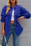 namcoverse Washed Long Sleeve Ripped Tassels Denim Jacket