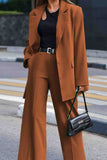 namcoverse Solid Long Sleeve Long Pants Two-Piece Suit