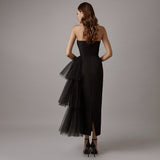 Namcoverse Elegant Strapless Asymmetric Sexy Backless Sleeveless Party Dress