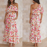 Namcoverse Summer Women's Fashion Printed Two-Piece Suit Top + Dress