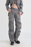 namcoverse Patchwork Pockets Chic Cargo Jeans