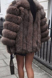 namcoverse Solid Color Bright Fluffy Coat