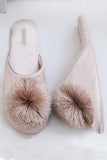 namcoverse Tassel Ball Home Slippers