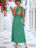 Namcoverse Backless V Neck Elegant Maxi Dress