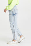 namcoverse Solid Color On-trend Ribbons Decor Jeans