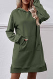 namcoverse Pocket Slit Midi Hoodie Dress