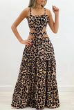 Namcoverse Hollow Fashion Sexy Sleeveless High Waist Casual Maxi Dress