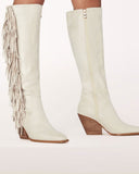 namcoverse Solid Color Smart Side Tassel Boots